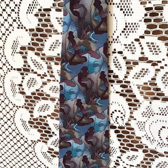 J Garcia by Stonehenge Cartoon Limbo Silk Tie - Picture 2 of 6